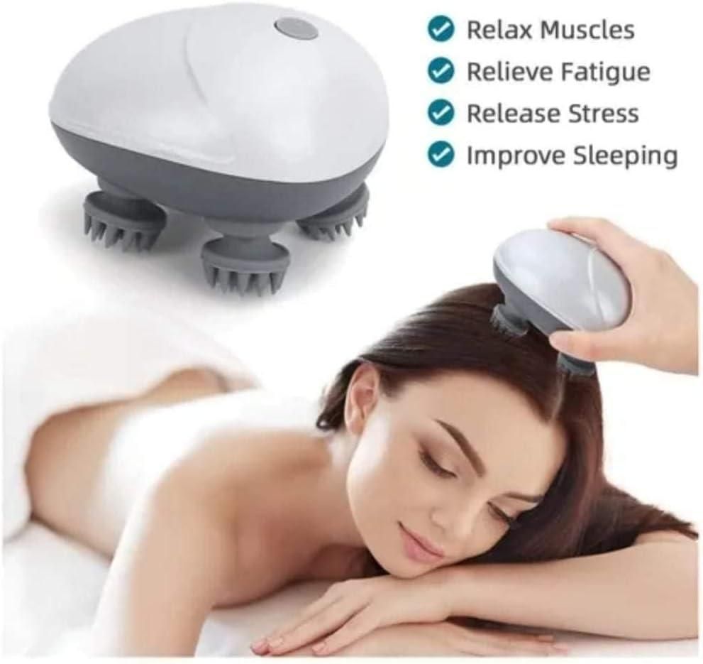 Electric Hair Scalp Massager – Stress Relief & Hair Growth Booster (Rechargeable)